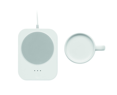 Логотрейд pекламные продукты картинка: Wireless charger mug warmer set