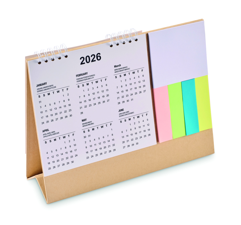 Лого трейд pекламные продукты фото: Desk calendar with memo pad