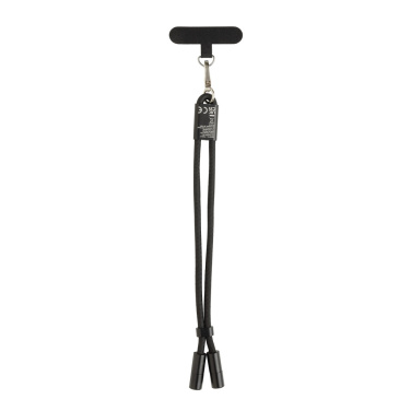 Лого трейд pекламные cувениры фото: Регулируемый ремешок для телефона LoopAmp RCS RPET, кабель 60 Вт