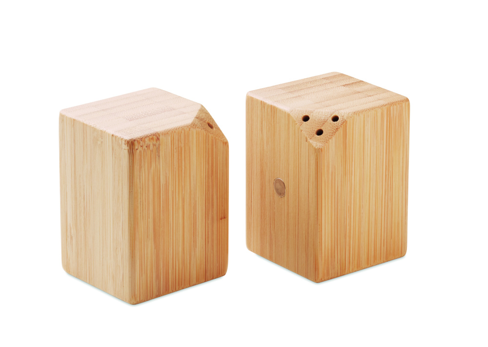 Логотрейд pекламные cувениры картинка: Bamboo salt & pepper set