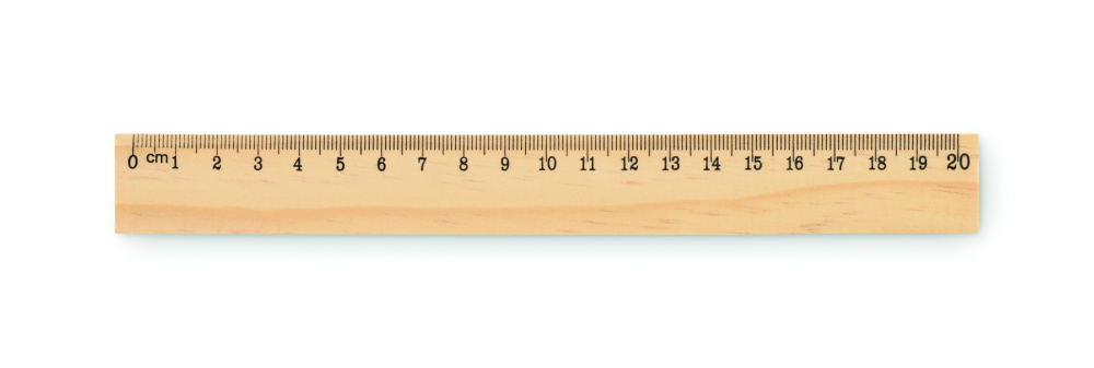 Лого трейд pекламные cувениры фото: Wooden ruler 20cm