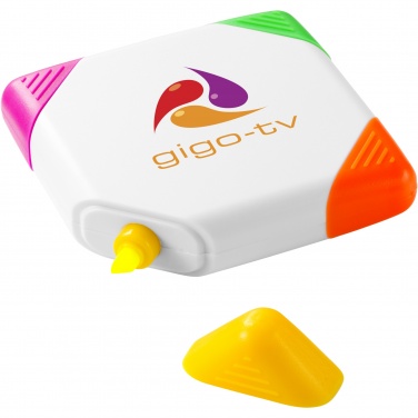 Logotrade reklamprodukter bild: Trafalgar fyrkantig 4-färgs överstrykningspenna