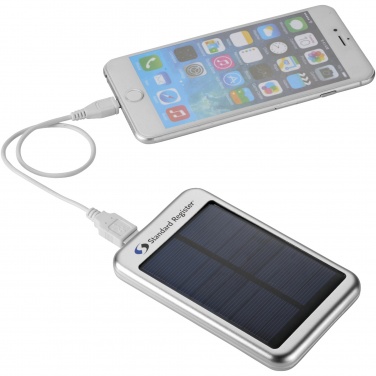 Logotrade kampanjprodukter bild: Bask 4000 mAh soldriven powerbank