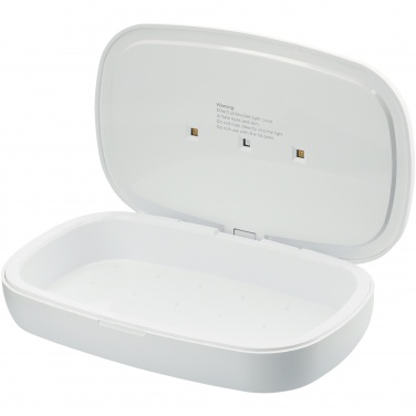 Logotrade reklamprodukter bild: Capsule UV-desinfektionsmedel för smarttelefon med 5 W trådlös laddningsplatta