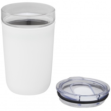 Logotrade presentreklam bild: Bello 420 ml glastermos med en yttervägg av återvunnen plast