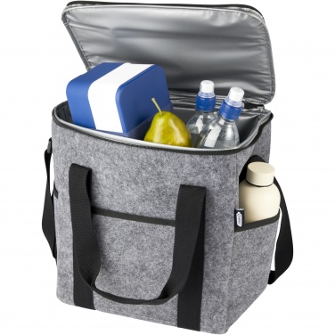 Logotrade kampanjprodukter bild: Felta kylväska till flaskor av GRS-återvunnen filt, 21 l