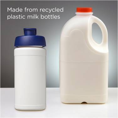 Logotrade presentreklam bild: Baseline 500 ml sportflaska med fliplock av återvunnet material