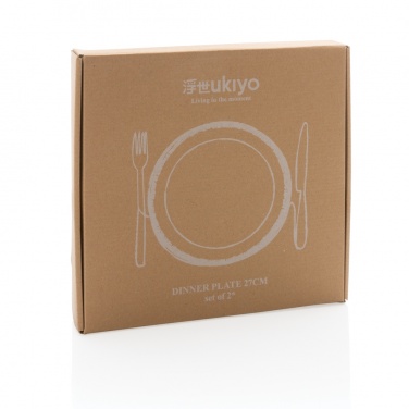 Logotrade presentreklam bild: Ukiyo middagstallrik, 2-pack