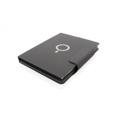 Logotrade reklamprodukter bild: Artic magnetisk A4 portfolio, 10W trådlös laddning