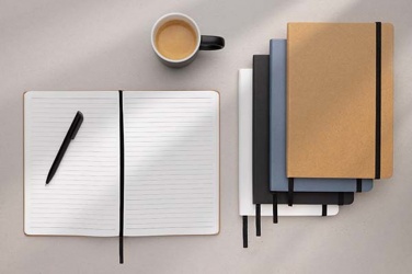 Logotrade profilprodukter bild: Craftstone A5 kraft och stenpapper anteckningsbok