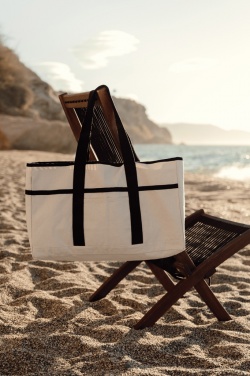 Logotrade presentreklam bild: VINGA Volonne AWARE™ återvunnen canvas strandväska