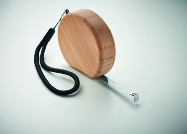 Logotrade reklamprodukter bild: Måttband i bambu 2 m