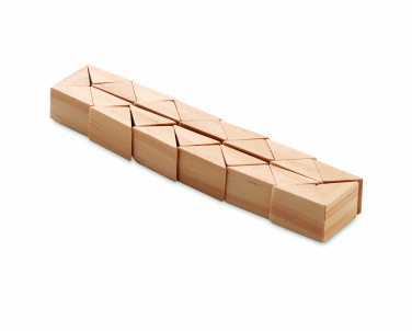 Logotrade reklamprodukter bild: Träpussel/hjärnspöke i trä