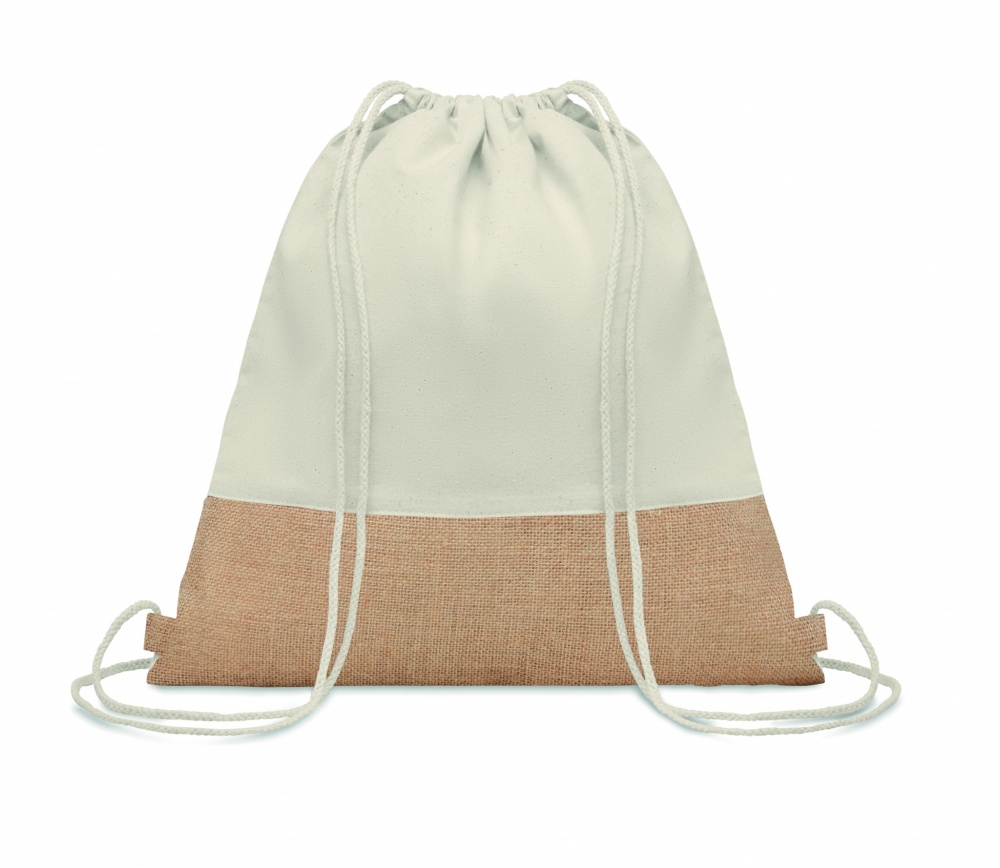 Logotrade profilprodukter bild: Twill/ bomullbag med en jutadet