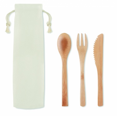 Logotrade reklamprodukter bild: Bambu bestickset