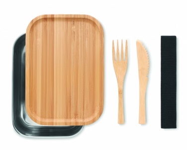 Logotrade profilreklam bild: Lunchbox i rostfritt stål