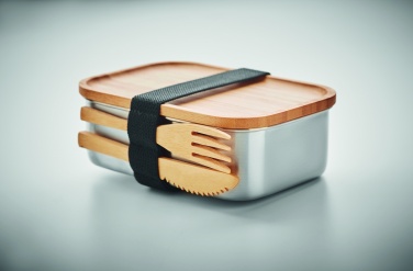 Logotrade reklamprodukter bild: Lunchbox i rostfritt stål