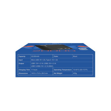 Logotrade reklamprodukter bild: Powerbank Silicon Power GS15 20000 mAh