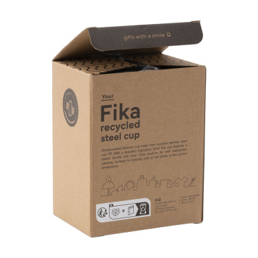 Logotrade profilreklam bild: Fika RCS Recycled Steel Cup 400 ml termokopp