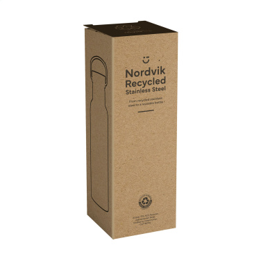 Logotrade reklamprodukter bild: Nordvik RCS Recycled Steel 500 ml dricksflaska