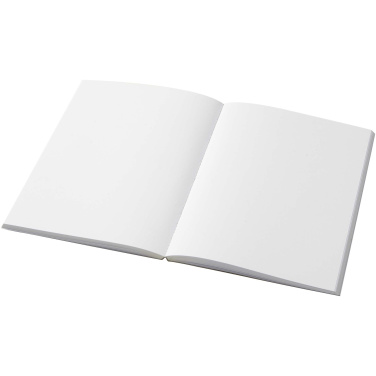 Logotrade profilprodukter bild: Novella Austen A5 anteckningsbok med återvunnet mjukt omslag med kraftpapper, 100 ark