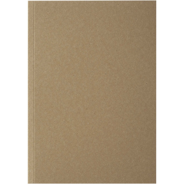 Logotrade presentreklam bild: Novella Austen A5 anteckningsbok med återvunnet mjukt omslag med kraftpapper, 50 ark