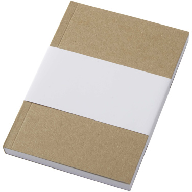 Logotrade presentreklam bild: Novella Austen A6 anteckningsbok med återvunnet mjukt omslag med kraftpapper, 100 ark
