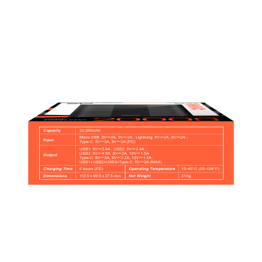 Logotrade reklamprodukter bild: POWER BANK SILICON POWER QP55 10000 MAH