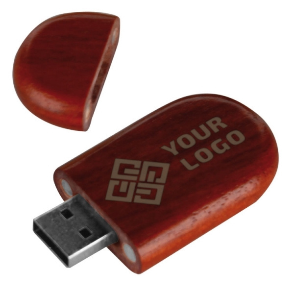 Logotrade reklamprodukter bild: USB-minne i trä