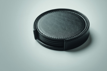 Logotrade kampanjprodukter bild: Set med 4 PU-underlägg