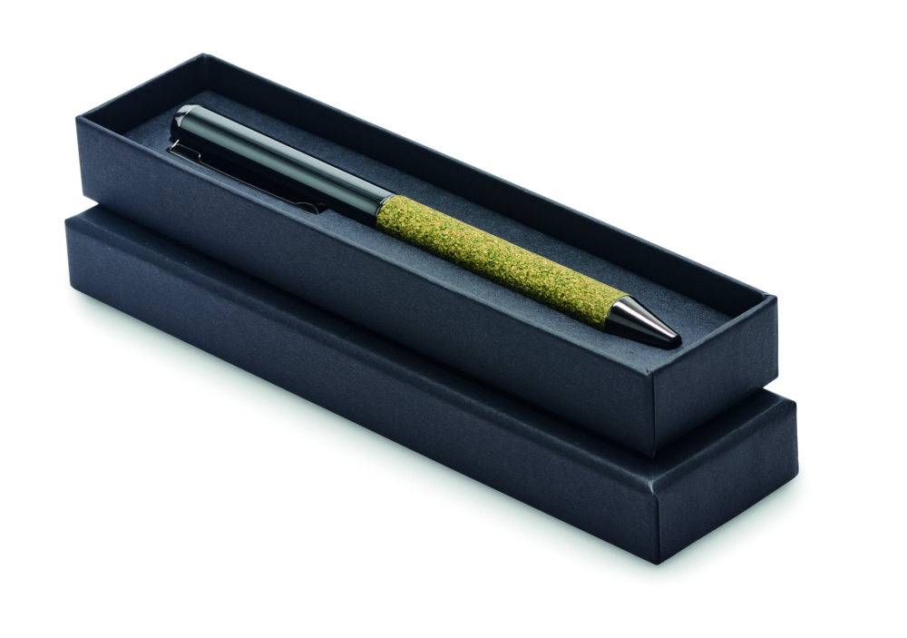 Logotrade reklamprodukter bild: Twist metallpennor i låda