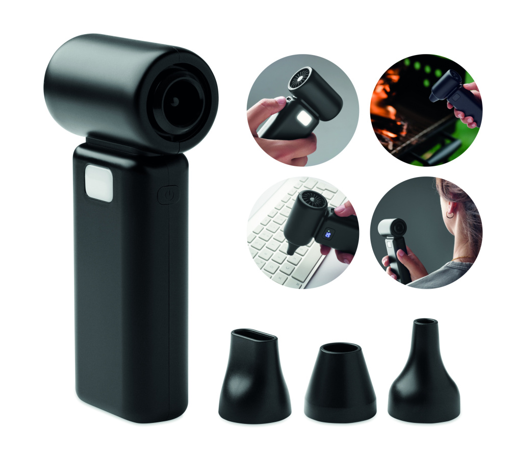 Logotrade reklamprodukter bild: Bärbar handfläkt