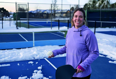 Logotrade profilprodukter bild: Set med pickleballpaddel