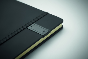 Logotrade reklamprodukter bild: A5-anteckningsbok med USB