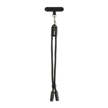 Logotrade profilprodukter bild: LoopAmp RCS RPET handledsrem för telefon med 60 W kabel
