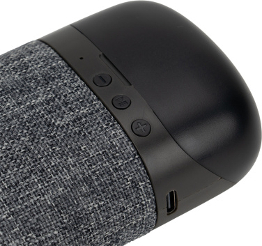 Logotrade profilreklam bild: Bluetooth-högtalare HF01 med inbyggda hörlurar 2 i 1