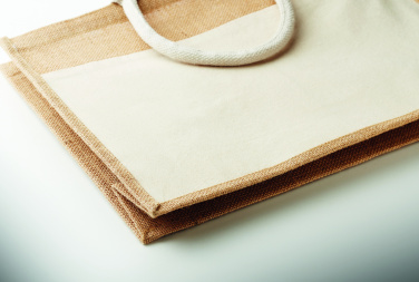 Logotrade kampanjprodukter bild: Kasse i bomull/jute 280gsm
