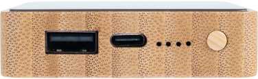 Logotrade profilprodukter bild: Powerbank 5000 mAh med upplyst logotyp