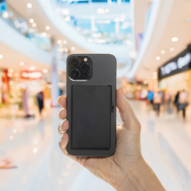 Logotrade profilprodukter bild: Standard aluminium RFID magnetiskt kortfodral för mobil